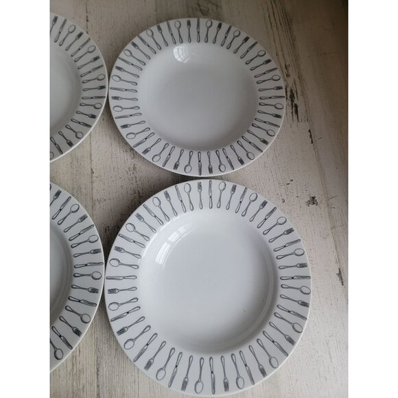 Pier 1 rimmed plate spoon Fork knife Chef‎ home dish - Picture 6 of 8